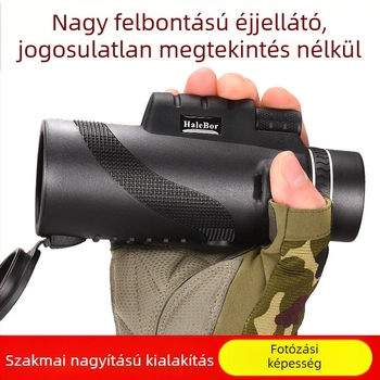 Monokuláris teleszkóp – gumírozott bevonat, ütésálló, Halebor márka