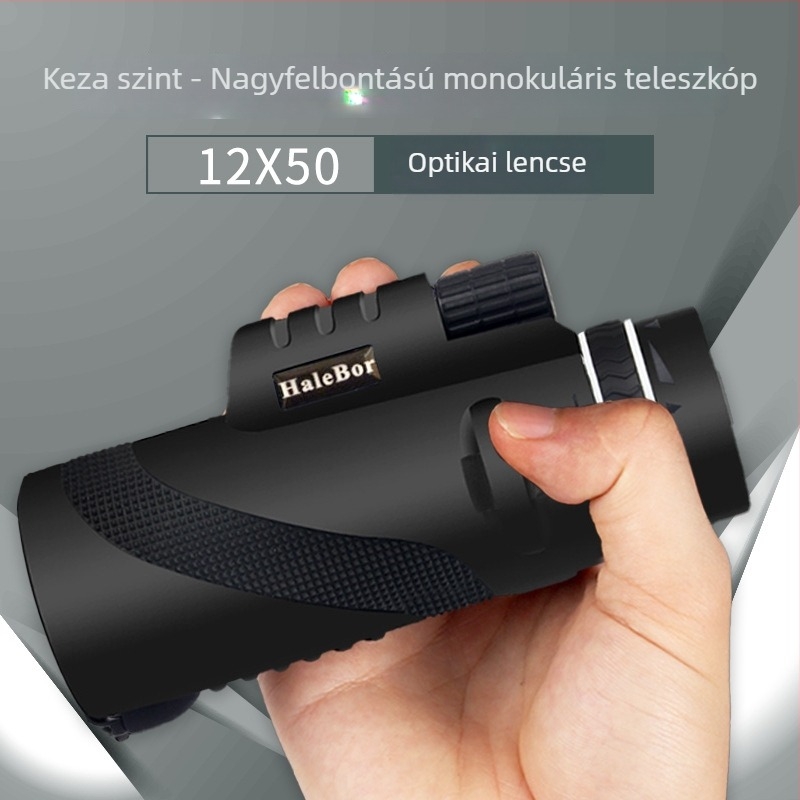 Monokuláris teleszkóp – gumírozott bevonat, ütésálló, Halebor márka