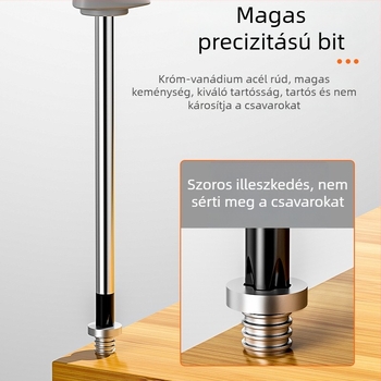 Ipari osztályú kétfejű PH2 Phillips csavarhúzó mágneses heggel és izolált markolattal, Cr-V acélból