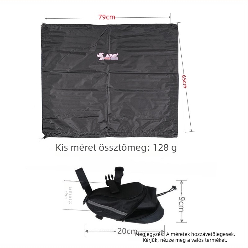 Brompton összecsukható kerékpár porvédő tároló táska, poliészter anyag, kompatibilis a Brompton összecsukható porvédő táskával