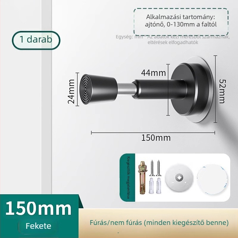 Rozsdamentes acélból készült hidraulikus ajtó felső része, cink ötvözet, falra szerelhető, manuális működtetés, modern minimalista stílus
