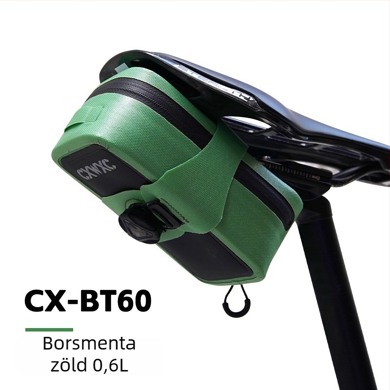 Cxwxc kerékpáros hátsó táska szerszámtartóval, modell Cx-bt60, nylon, 0,5 L
