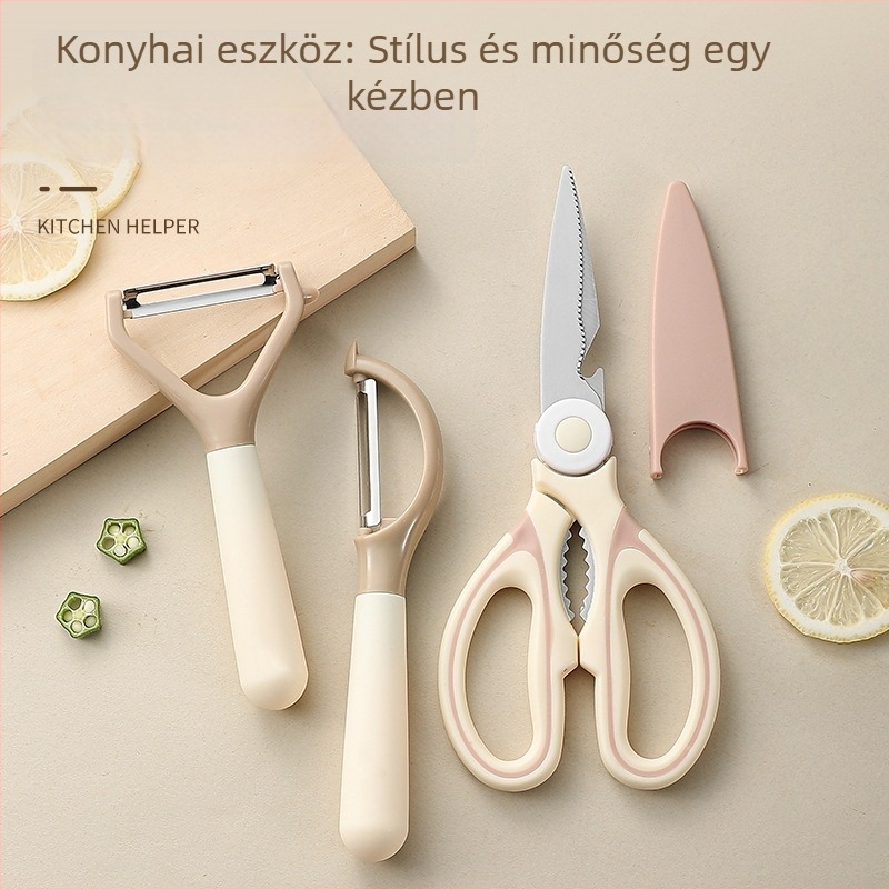 Multifunkcionális hámozó burgonya és alma számára, kompakt háztartási eszköz, Orange West márka, kód Z03bdt24, modern minimalista kialakítás