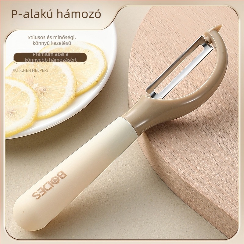 Multifunkcionális hámozó burgonya és alma számára, kompakt háztartási eszköz, Orange West márka, kód Z03bdt24, modern minimalista kialakítás