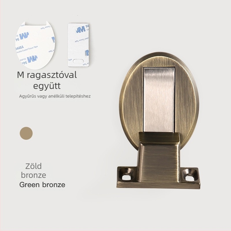 BAGB Talajszívó ajtó stopper, cink ötvözet, elektroplakolt felület, CT-02 talajtípus, modern stílus