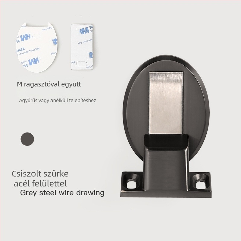BAGB Talajszívó ajtó stopper, cink ötvözet, elektroplakolt felület, CT-02 talajtípus, modern stílus