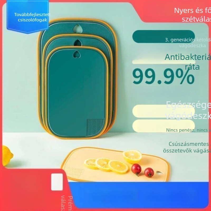 Búzaszalmasból készült vágódeszka, penészálló, multifunkcionális konyhai használatra, megvastított gyümölcs előkészítéshez