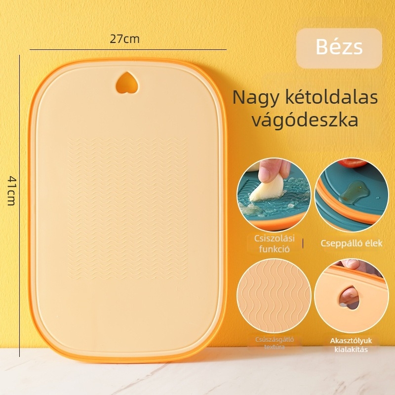 Búzaszalmasból készült vágódeszka, penészálló, multifunkcionális konyhai használatra, megvastított gyümölcs előkészítéshez
