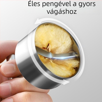 Rozsdamentes acél gyümölcs szeparáló eszköz mag- és középső eltávolítással (Anyag: rozsdamentes acél; Termék kategóriája: gyümölcs szeparáló; Eredet: Yangjiang; Piacra kerülés dátuma: 2023-07-08; Nyomtatott logó: Igen)