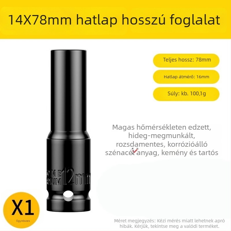 Shouli Elektromos csavarkulcs átalakítófej készlet – univerzális önzáró tokmány, pisztoly fogású fúróhoz – Márka: Shouli; Anyag: Chromium Vanadium Alloy Steel; Felületkezelés: Anti-Rust