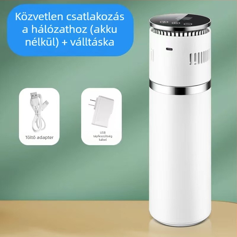 Hordozható inzulin hűtő, mini gyógyszerhűtő termoszelektív modullal, 5V tápegység, 10W teljesítmény, tartomány 0-20°C, kapacitás akár 5 L, tömeg 663 g