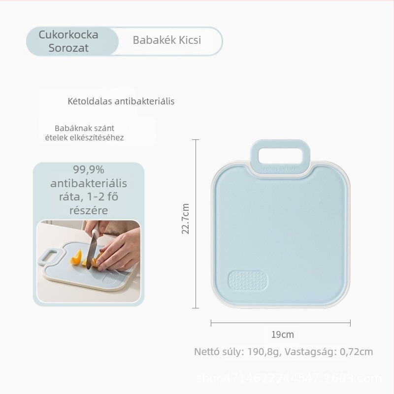 Kétoldalas, többfunkciós vágódeszka háztartási használatra – antibakteriális, penészálló, csúszásmentes, babaélelmiszerhez alkalmas
