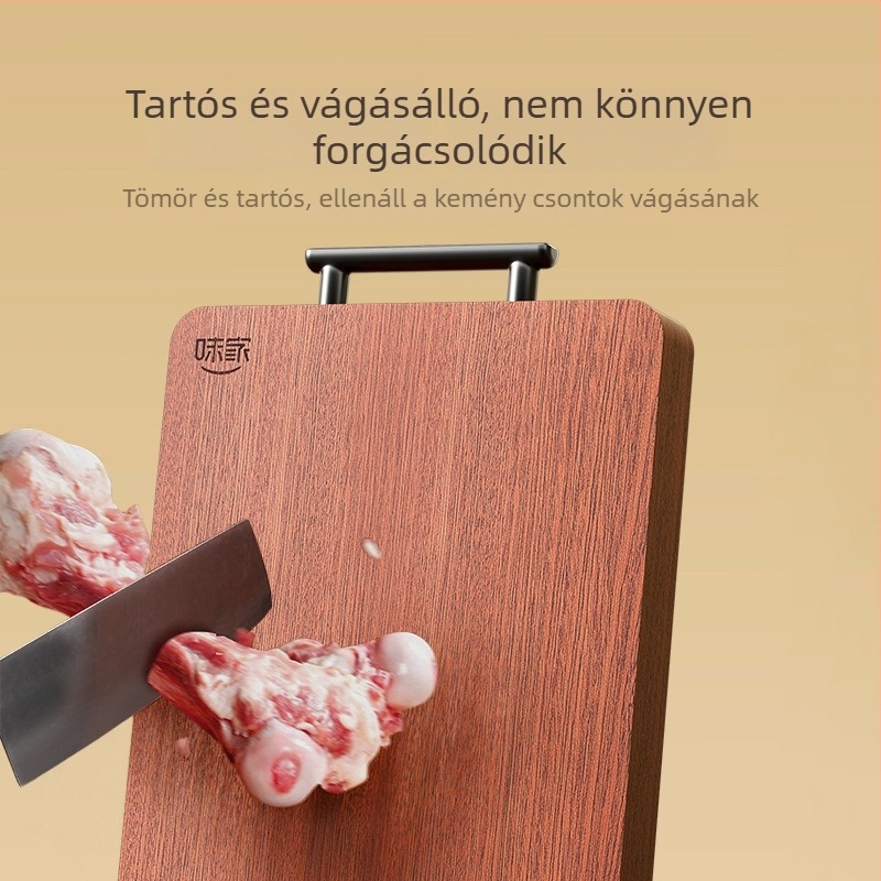 Weijia fekete szantálfa vágódeszka, antibakteriális és penész elleni védelemmel, masszív fa konyhai vágódeszka