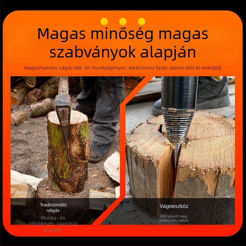 Chen Tu fahasító fúró kónuszos csúccsal fához, kompatibil elektromos kalapácsfúróval és kézi fúróval