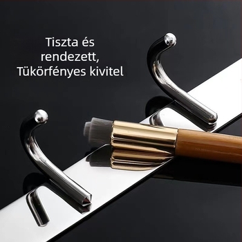 Falra szerelhető 304 rozsdamentes acél akasztó, fúrás nélküli telepítés, fürdőszoba és konyha használatra, fényes felülettel