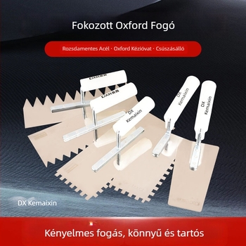 Rozsdamentes acél fogazott glettvas, lapos pengével, Kemaixin márka