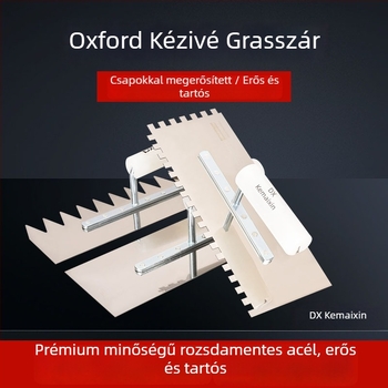 Rozsdamentes acél fogazott glettvas, lapos pengével, Kemaixin márka