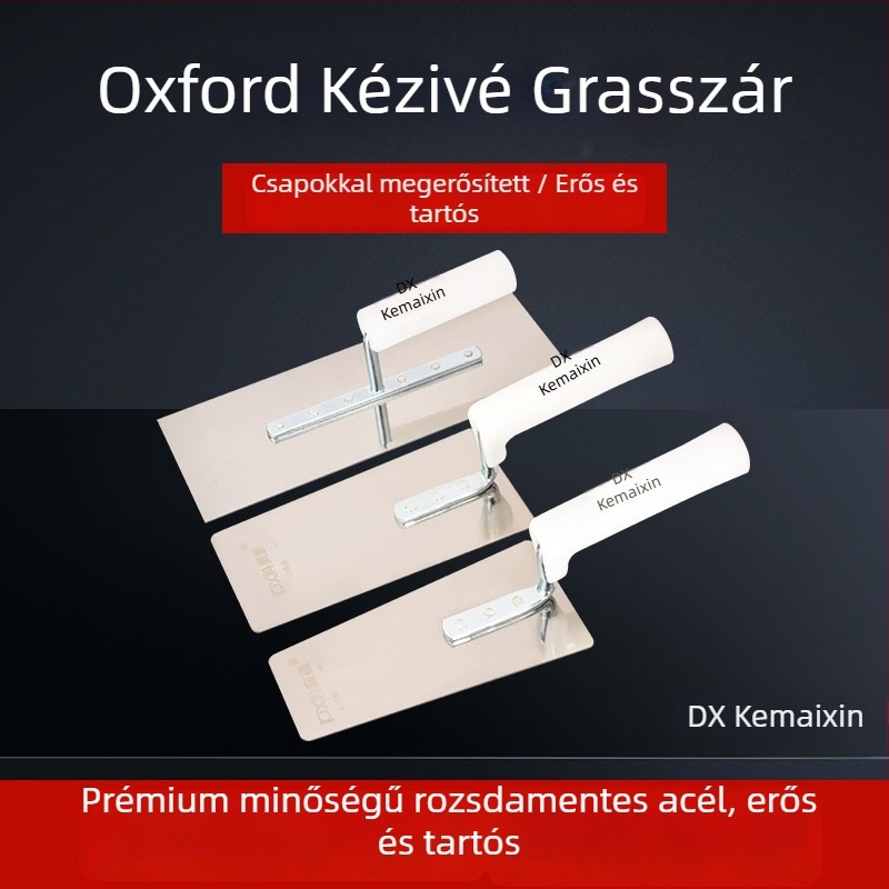 Rozsdamentes acél fogazott glettvas, lapos pengével, Kemaixin márka