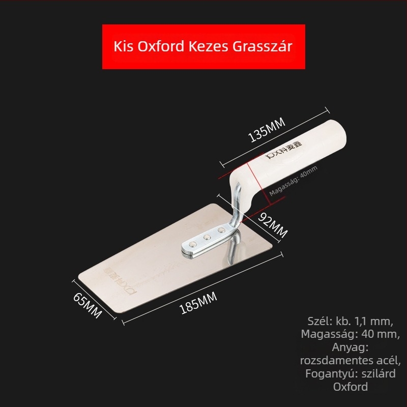 Rozsdamentes acél fogazott glettvas, lapos pengével, Kemaixin márka