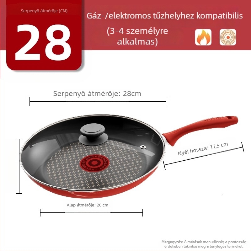 Supor tapadásmentes lapos serpenyő palacsintákhoz, tojásokhoz és steakhez, kompatibilis gáz- és indukciós főzőfelületekkel