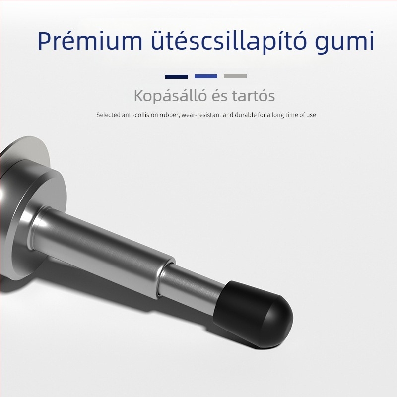 Ajtó felső párna, rozsdamentes acél, polírozott felület, falra szerelhető, automatikus