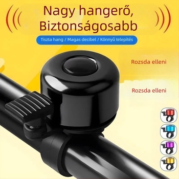 Hegyikerékpár harang, színes, nagyon hangos (Anyag: Műanyag; Márka: Más; Feldolgozás: Nincs; Importálás: Nem)