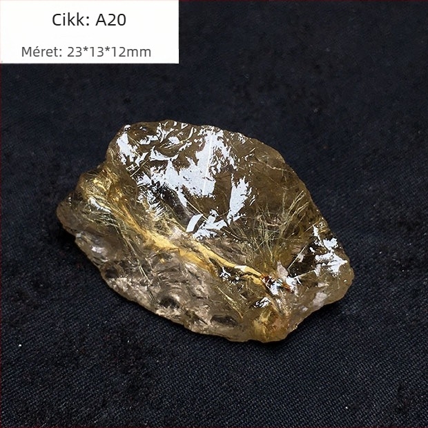 Dekorációs ásványi példány: természetes titánium kristály, eredeti kő, testreszabás elérhető (Márka: Egyéb, Anyag: Titánium kristály, Feldolgozás: Igen)