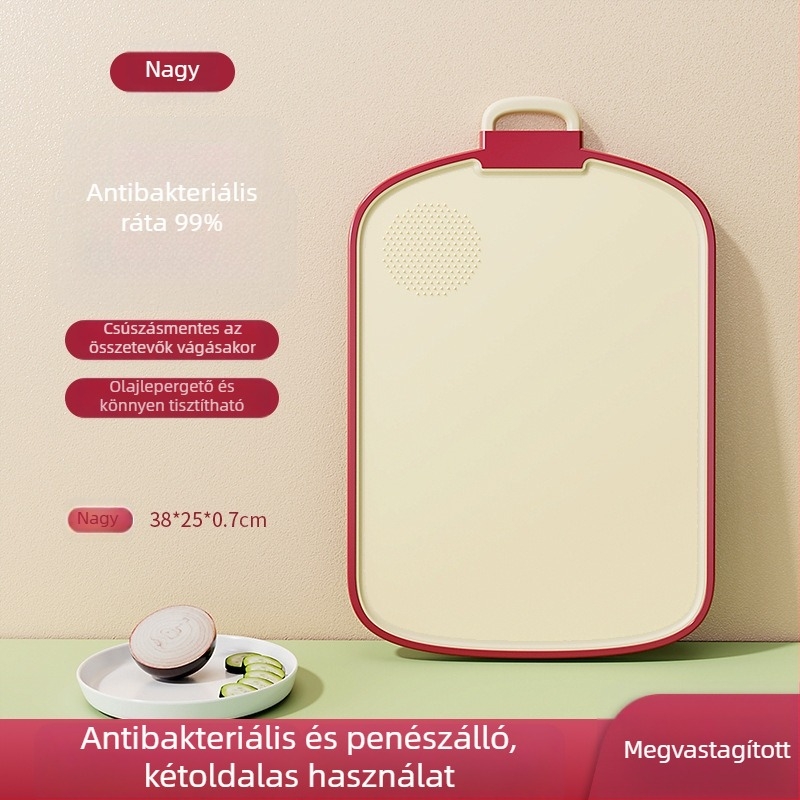 Antibakteriális, penészálló műanyag vágódeszka a konyhába – gyümölcsök és ételek előkészítéséhez