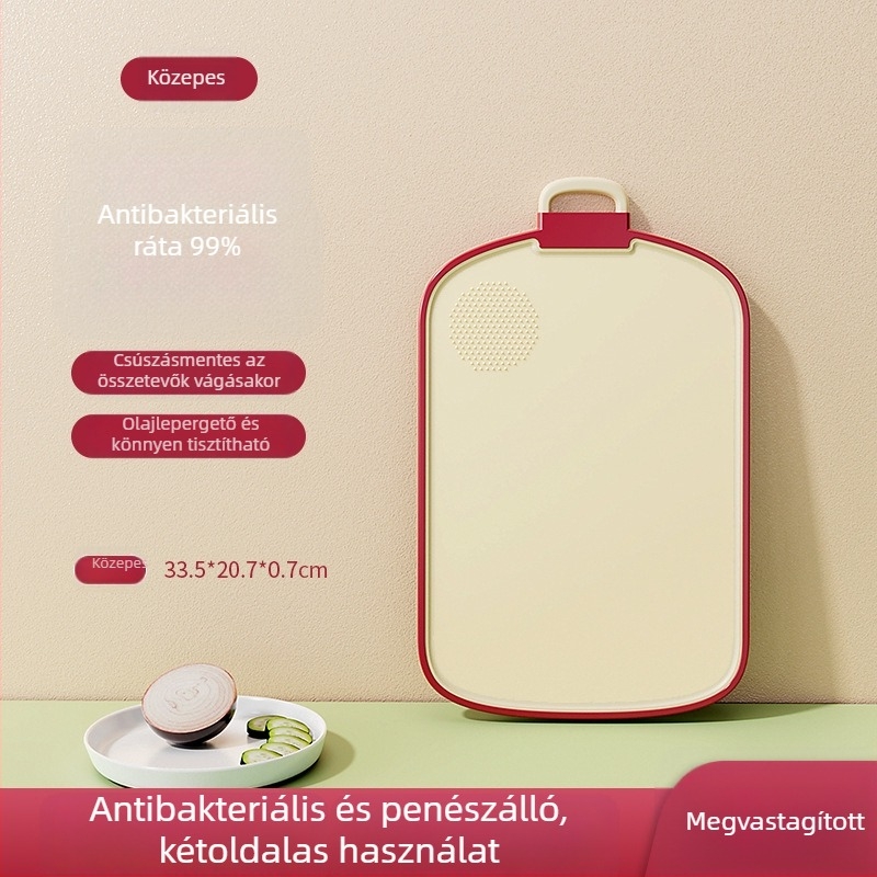 Antibakteriális, penészálló műanyag vágódeszka a konyhába – gyümölcsök és ételek előkészítéséhez