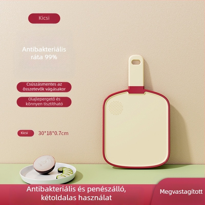 Antibakteriális, penészálló műanyag vágódeszka a konyhába – gyümölcsök és ételek előkészítéséhez