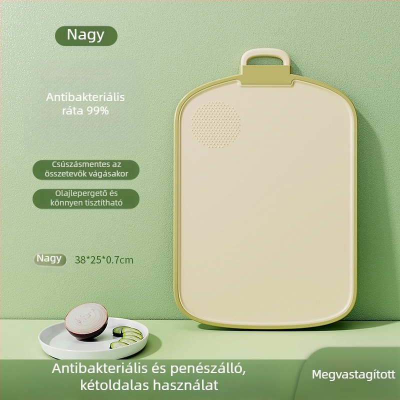 Antibakteriális, penészálló műanyag vágódeszka a konyhába – gyümölcsök és ételek előkészítéséhez