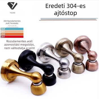 Ajtó stopper 881/882, rozsdamentes acél 304, csiszolt felület, fali szerelés