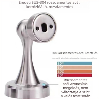 Ajtó stopper 881/882, rozsdamentes acél 304, csiszolt felület, fali szerelés