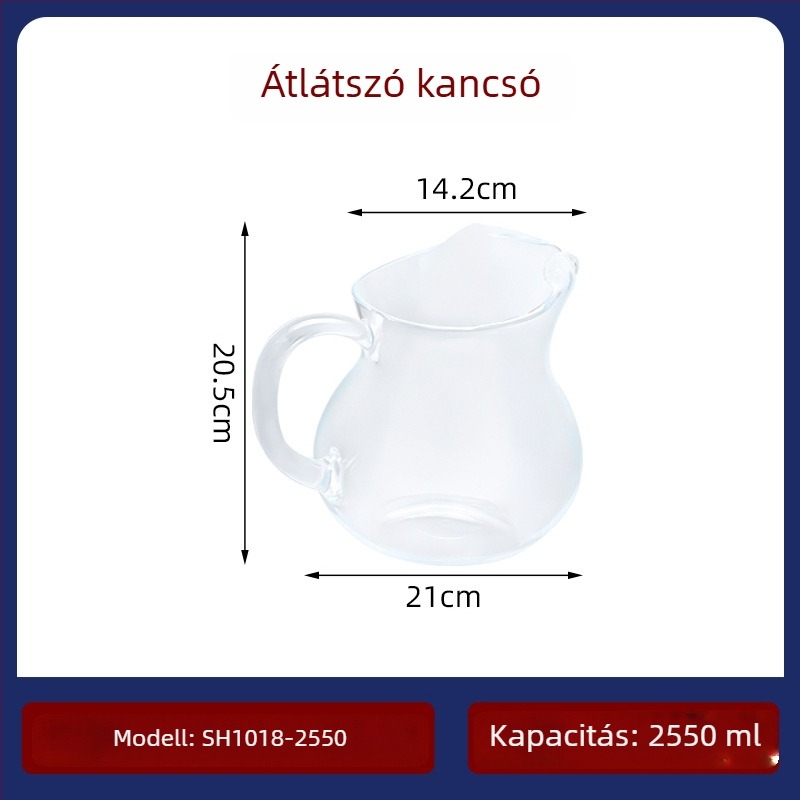 Garbo Daily Use hideg víz kanna gleccser mintával, PC műanyagból, ideális gyümölcsléhez, tejhez, italokhoz és illatos teához