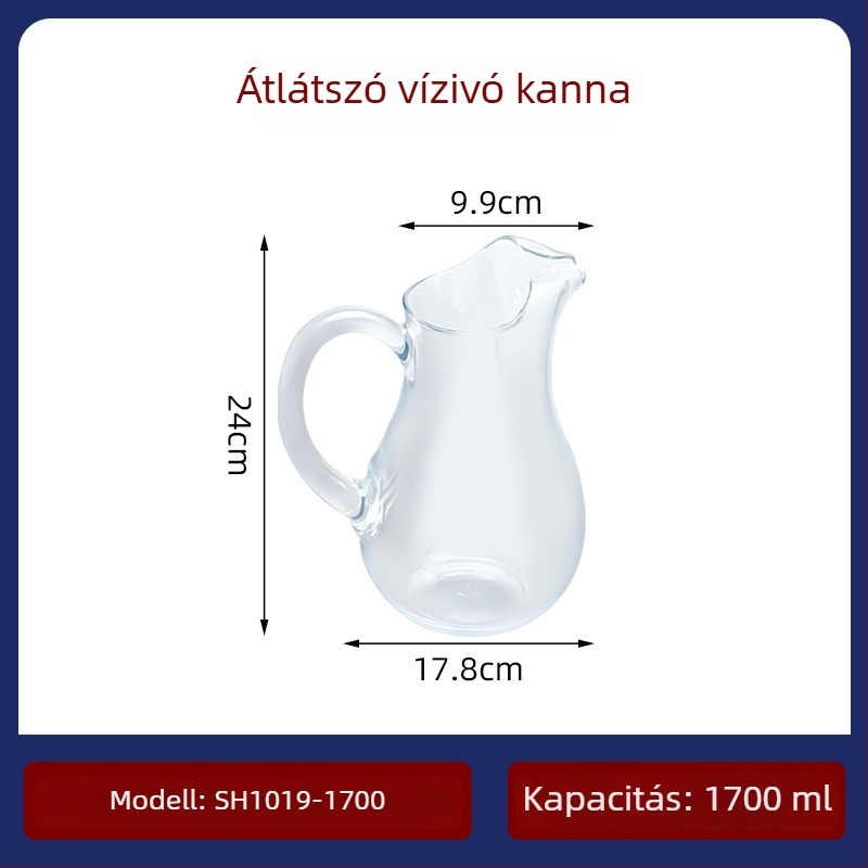 Garbo Daily Use hideg víz kanna gleccser mintával, PC műanyagból, ideális gyümölcsléhez, tejhez, italokhoz és illatos teához