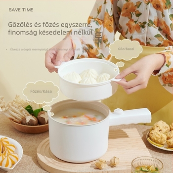 Kompakt elektromos tésztát főző edény – multifunkcionális mini lábas kollégiumi használatra, 1–2 L