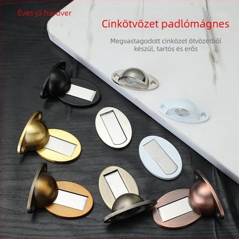 Padló-felületi mágneses ajtómegállító, cinkötvözetből, Modell 305, kézi működtetés, modern egyszerű stílus