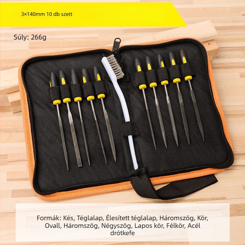 Különféle reszelőkészlet fémipari felhasználásra - csapágyacél, MYTEC/MEC