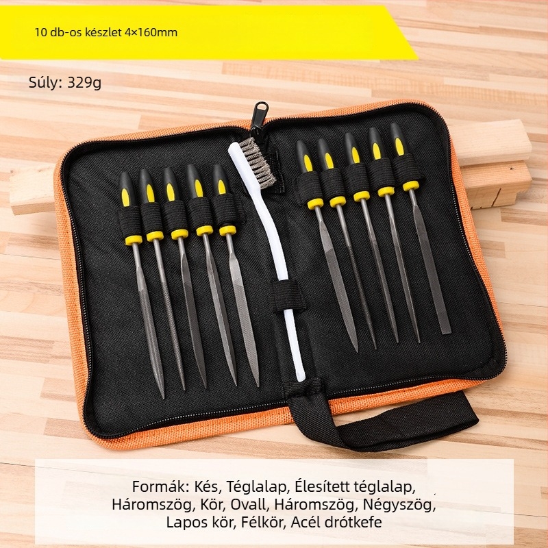 Különféle reszelőkészlet fémipari felhasználásra - csapágyacél, MYTEC/MEC