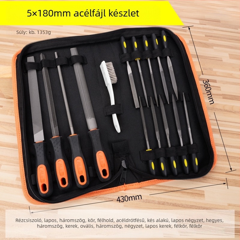 Különféle reszelőkészlet fémipari felhasználásra - csapágyacél, MYTEC/MEC