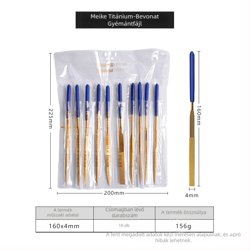 Különféle reszelőkészlet fémipari felhasználásra - csapágyacél, MYTEC/MEC