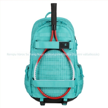Kültéri sportokra tervezett nylon sporttáska, légáteresztő, vízálló, kopásálló, görbült vállpánttal