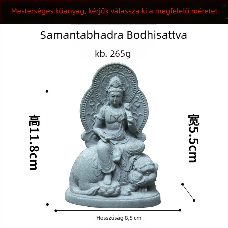 Buddha szobor akváriumi táj dekorációhoz, szintetikus gyanta, kínai stílus, márka Flowers and Apparatus