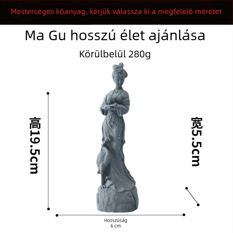 Buddha szobor akváriumi táj dekorációhoz, szintetikus gyanta, kínai stílus, márka Flowers and Apparatus