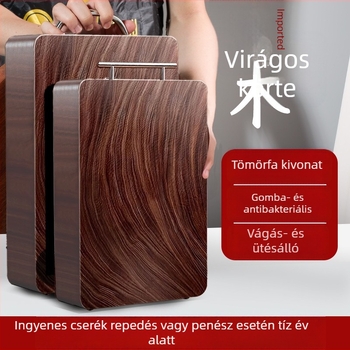 Rózsafa tömörfa vágódeszka, csúszásmentes, antibakteriális, gombásodás elleni, egyszerű és modern stílus
