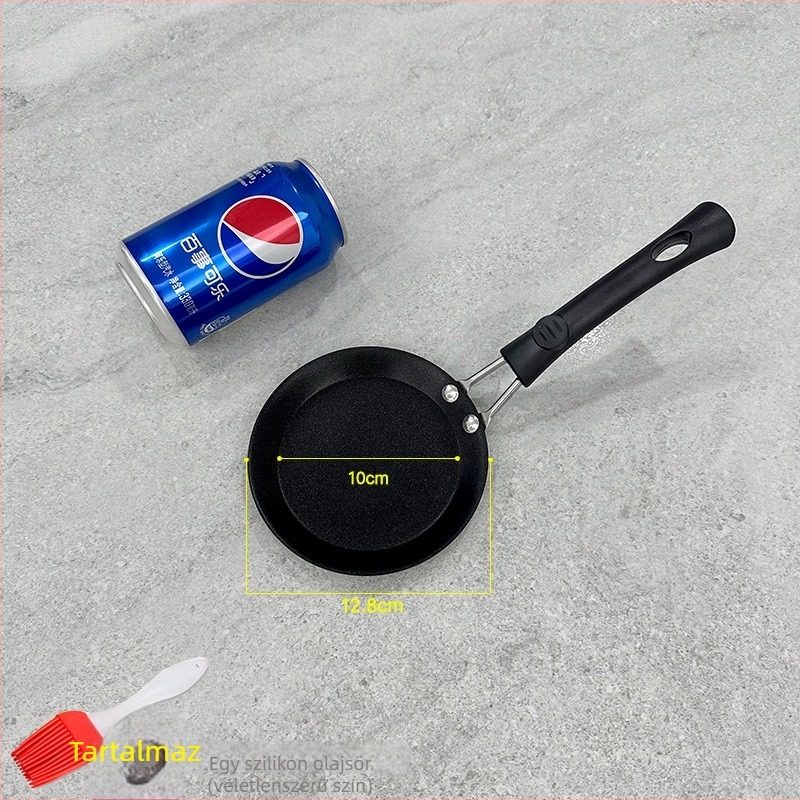 Trendy Cube Mini Tapadásmentes tojásserpenyő edzett üveggel fedővel – Finom vas, univerzális tűzhely kompatibilis