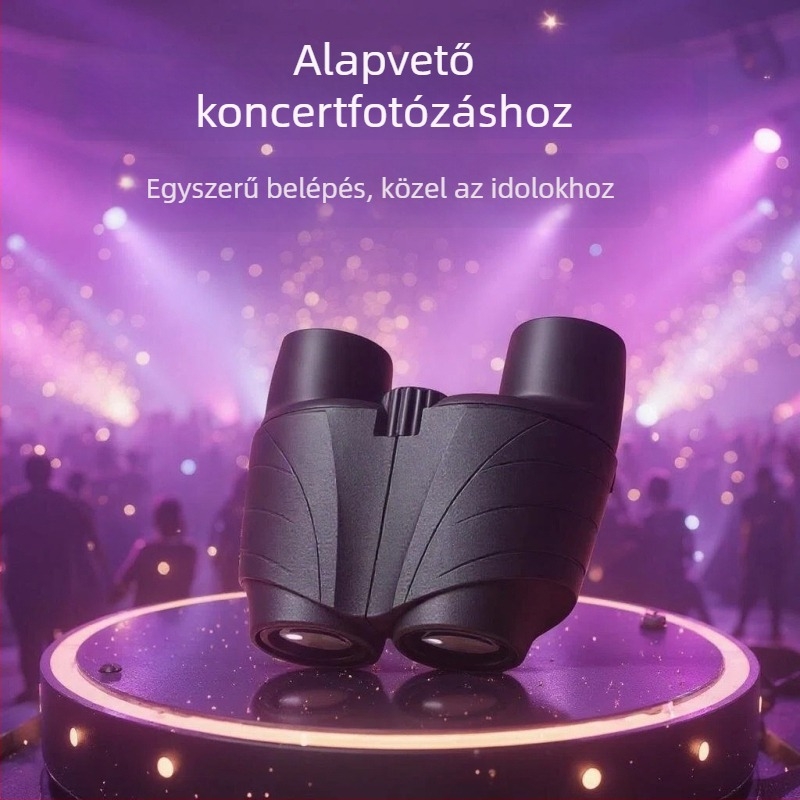 Páramentesített binokuláris távcső, kompakt és hordozható, 10x nagyítás, 7,5° látómező, 2,2 mm kimeneti pupilla