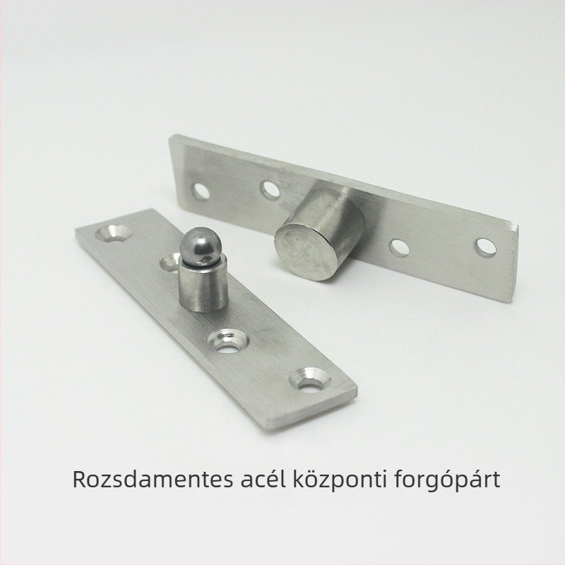 Owima középső tengely fa ajtókhoz és szekrényajtókhoz, rozsdamentes acél, csiszolt felület