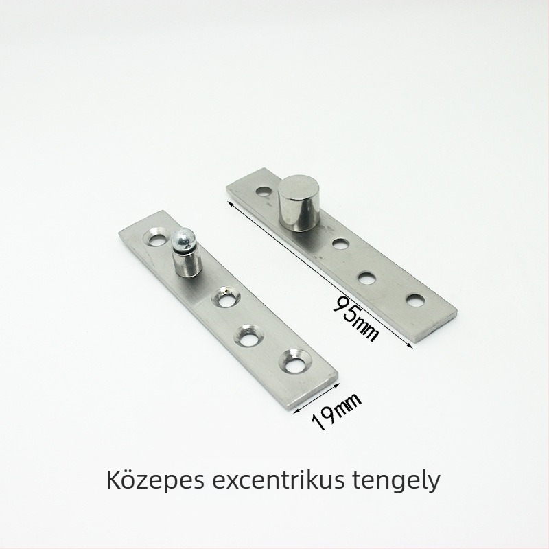 Owima középső tengely fa ajtókhoz és szekrényajtókhoz, rozsdamentes acél, csiszolt felület