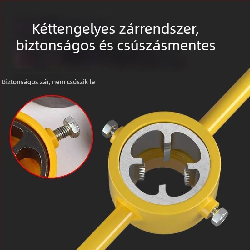 6 részes készlet PPR műanyag csövekhez: csőmenetoló és menetek készítésére szolgáló eszközök